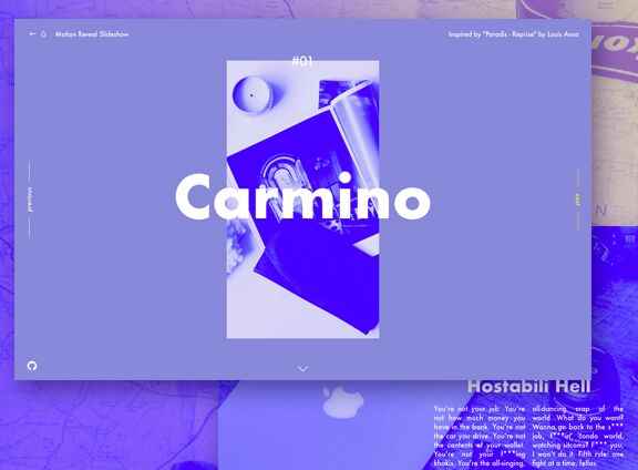 Motion Reveal Slideshow